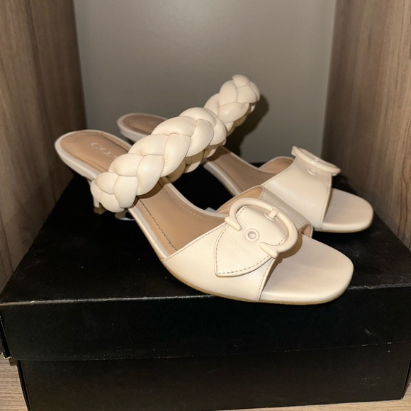 Coach Mollie Leather Sandals - Picture 1 of 4